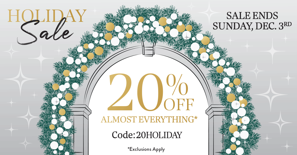 Shop GEARYS Holiday Sale and enjoy 20% off almost everything*. Sale ends Dec. 3rd