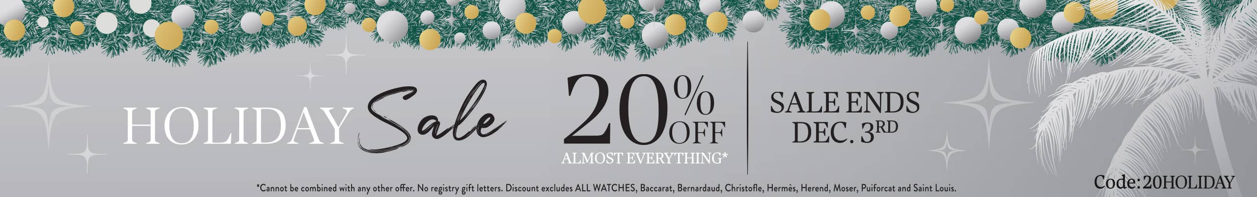 Shop GEARYS Holiday Sale & enjoy 20% off almost everything*. Sale ends Dec. 3rd.