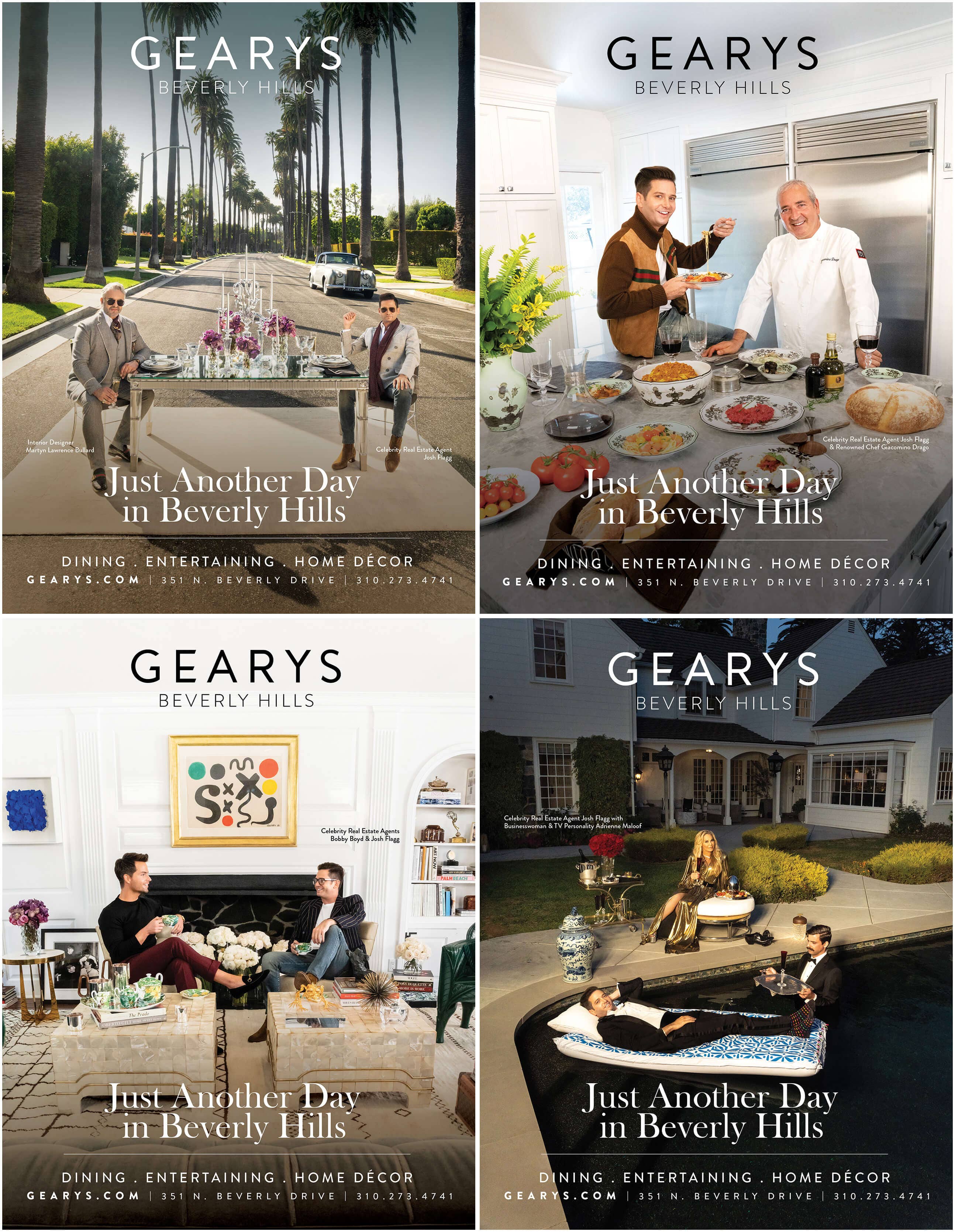 Architectural Digest Ads for GEARYS Just Another Day in Beverly Hills campaign Architectural Digest Ads for GEARYS Just Another Day in Beverly Hills campaign