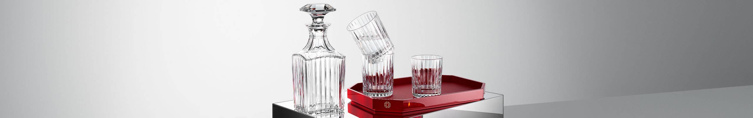 Baccarat Mille Nuit collection set on a table