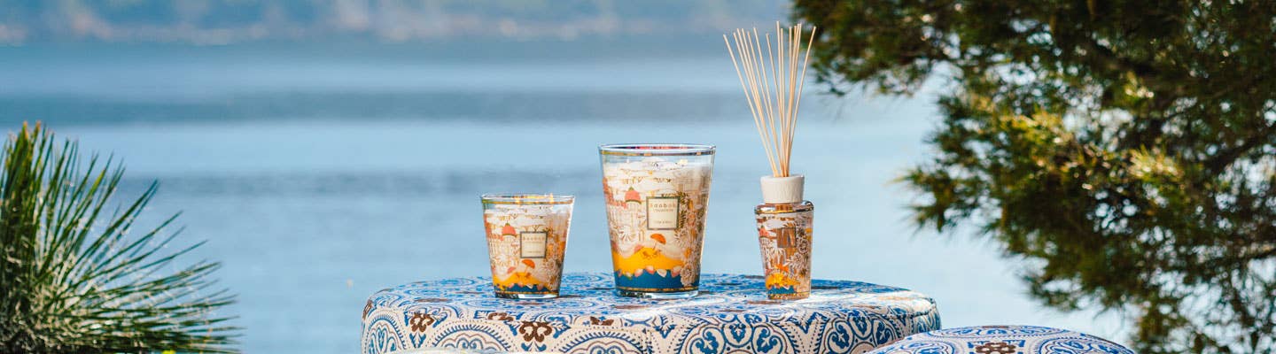 Baobab Collection Cote d'Azur Candle Baobab Collection Cote d'Azur Candle in an outdoor setting