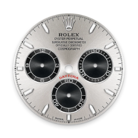 Steel and bright black dial