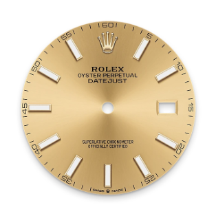 Champagne-color dial
